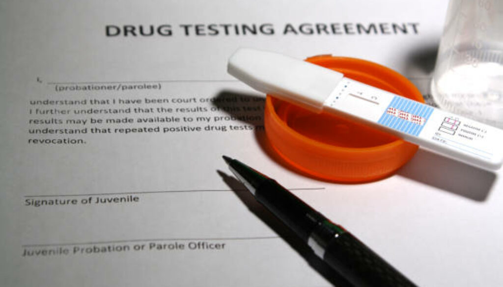 Drug testing agreement abstract