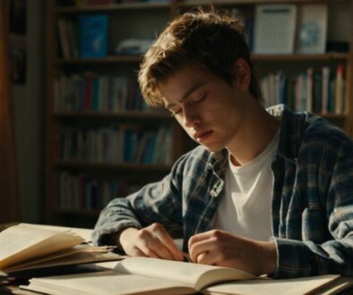 Leonardo_Kino_XL_tired_student_sitting_in_his_room_trying_to_l_3