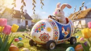seedream-4.5_Hyper-realistic_cinematic_photography_of_a_fluffy_Easter_bunny_driving_a_car_mad-0