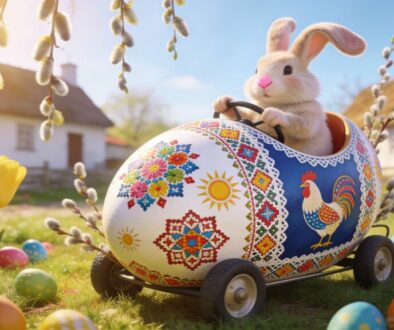 seedream-4.5_Hyper-realistic_cinematic_photography_of_a_fluffy_Easter_bunny_driving_a_car_mad-0